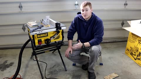 Dewalt Table Saw With Stand DW745S Unboxing, Setup, and Review