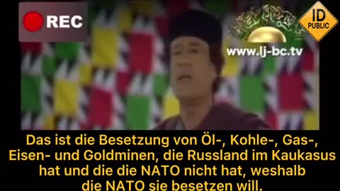 Muammar al-Gaddafi über Russland und die NATO!