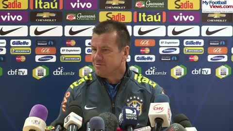 Brazil coach Dunga laughs at funny ringtone