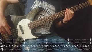 Midnight Oil - Beds Are Burning Bass Cover (Tabs)