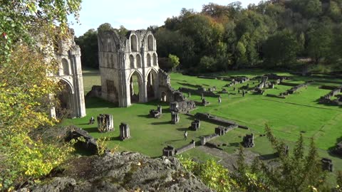 Roche Abbey birds eye view