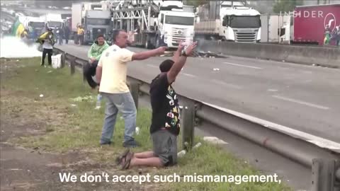 Truck Drivers Block Roads In Brazil After Far-Right President Loses Re-Election Bid | Insider News