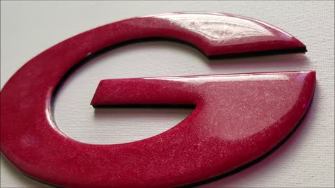 Custom Red Green Bay Car Emblem from XYZbyXYZ