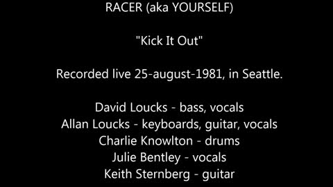 RACER - "Kick It Out" - Live