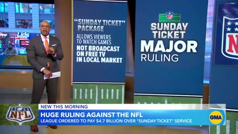 NFL ordered to pay $4.7 billion over ‘Sunday Ticket’ subscription service ABC News