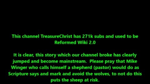 Yet Another TOP Discernment Channel Weighs In! Mike Winger vs Joel Osteen (Reformed Wiki)