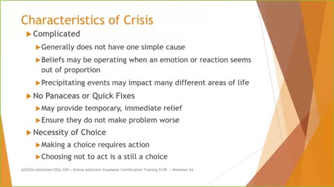 Nwe Principles of Crisis Intervention 2023 Counselor Continuing