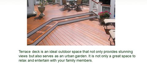 Benefits of Terrace Decking – Greening Stone