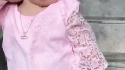 Viral tiktok video of a dancing baby girl