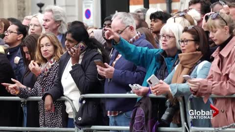 Thousands gather to witness Queen Elizabeth II's funeral procession