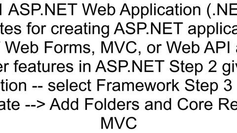 Creating an empty AspNET MVC project in Visual Studio 2022