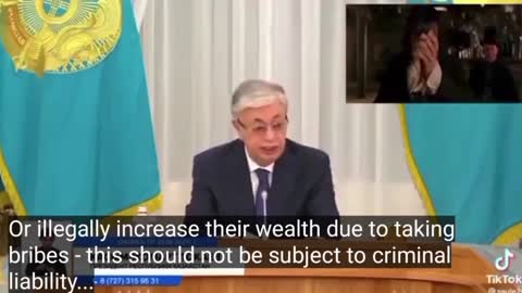 🇰🇿 President Tokayev of Kazakhstan takes a leaf out of Biden's playbook....