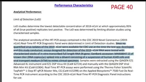 FDA - PCR test was based on a computer-generated mimic