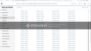 Math 122 Intermediate Algebra LMC Dr Jensen - Mylabs tutorial