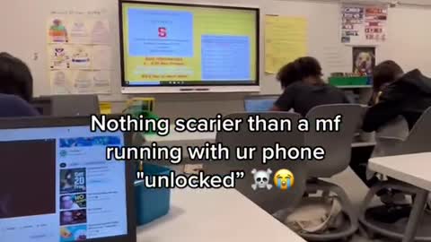 Nothing scarier than a mf running with ur phone "unlocked”