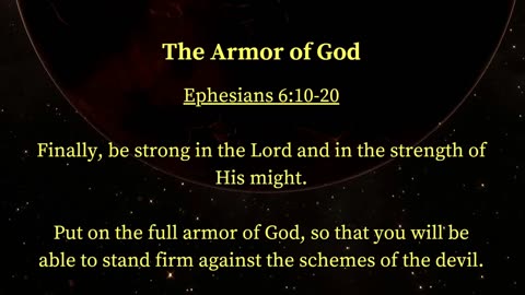 Christian Meme Video: The Armor of God, Version 1 (01/07/2024)