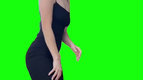 Bobbi Althoff Awkwardly Dancing | Green Screen