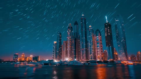 Paradise City on Earth Dubai 4k view