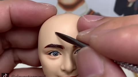 Harry Potter_s head made from polymer clay_ sculpture timelapse【Clay Artisan JAY】_Shorts(1080P_HD)