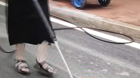 Nice accessible equipments for sweeping and cleaning pathway?