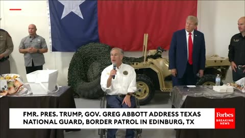 BREAKING NEWS- Trump Rips Biden Over Border In Remarks To Texas National Guard, Border Patrol Agents