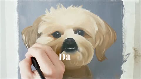 Oil Painting for BEGINNERS - How to Paint a Dog | Art Tutorial