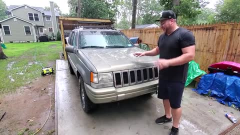 JEEP GRAND CHEROKEE TRANSMISSION LINE DISASTER!!! PATCH, CLEAN & FIX!!! (360p)