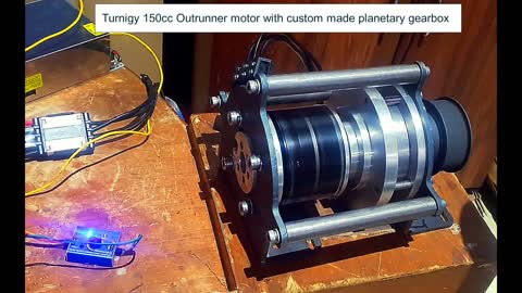 2022 - outrunner motor with custommade planetary gearbox