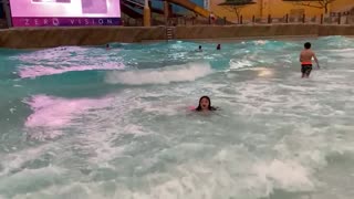 Wave pool at the Kalahari Waterpark