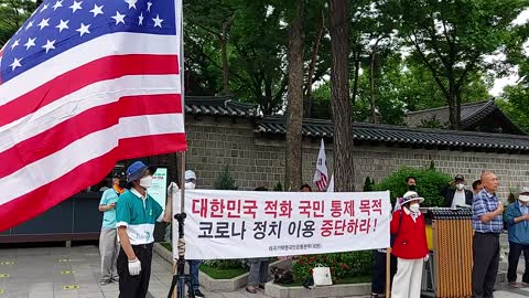 #National Anthem Of USA # S Koreans Love America#SolidKoreaUSAlliance#대한문#국본#미국국가#애국가#FreedomRally