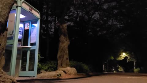 A payphone deep in the mountains.