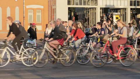 Group of Cyclists in Berlin