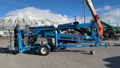 Tow Behind Aerial Boom Lift 2020 Genie TZ-50 50' Platform Self Propelled & Hybrid