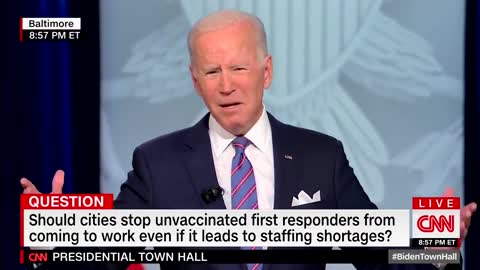 Biden says it concerns him that people make vaccine mandates a political issue