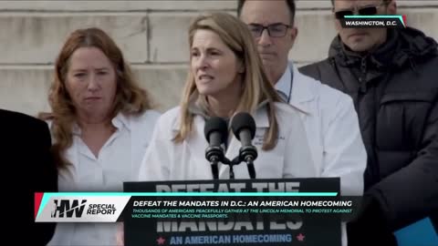 Dr. Mary Bowden speaking at the Washington protest, she's treated over 2,000 patients with c0vid in the last 6 months