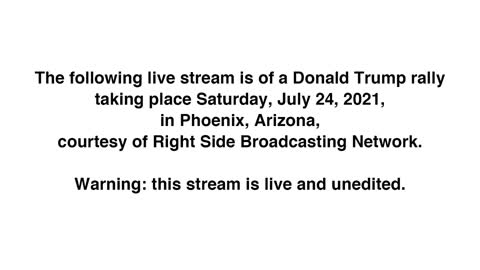 LIVE: Former President Donald Trump is holding a rally in Phoenix, AZ…