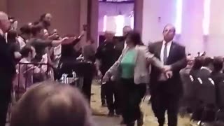 Rashida Tlaib interrupting Trump event in 2016