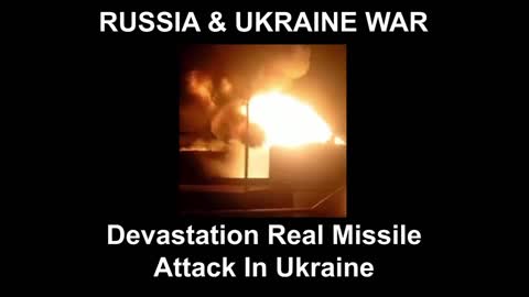 Devastation Real Missile Attack In Ukraine