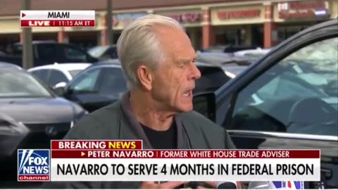 Peter Navarro, MAGA Patriot, before being sent to federal prison sends warning