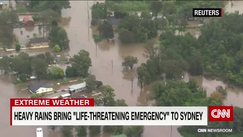 Video shows Sydney's streets submerged by floodwater