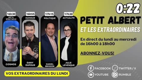 Petit Albert et les extraordinaires - Le lundi 18 septembre 2023