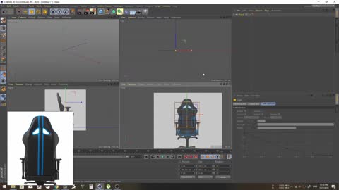 C4D-computer seat modeling, very suitable for learning and observation 7