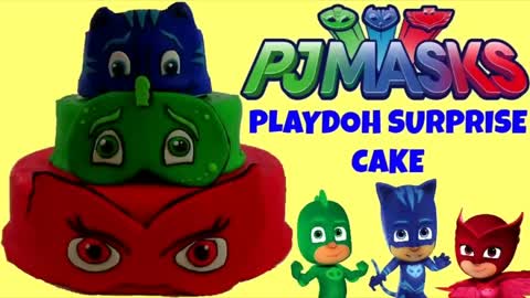 How to Make PJ MASKS Play-Doh Cookie Cutters with Owlette, Gekko, Catboy