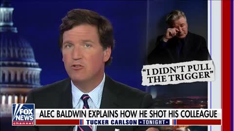 Tucker Carlson: We're not rude, thoughtless little pigs, so we're not going to speculate on how Alec Baldwin fired a gun on a movie set.