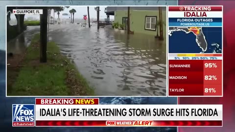 Idalia triggers life-threatening storm surge in Florida