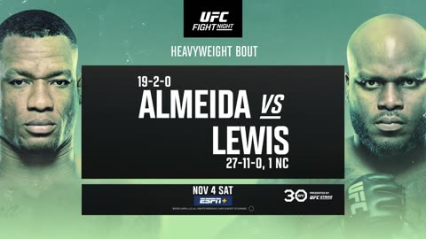 UFC fight night - Almeida vs Lewis | Nov 4