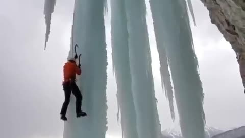 Who else wants to try ice climbing after watching this