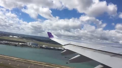 (Time lapse) Take off the airport