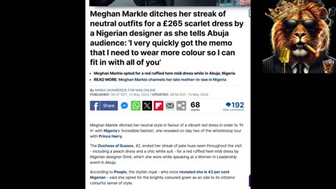 EXPOSED TOO MUCH: Meghan Markle's Fitted Nigerian Dress Shows Something A Bit UNEXPECTED? 😱👗👀