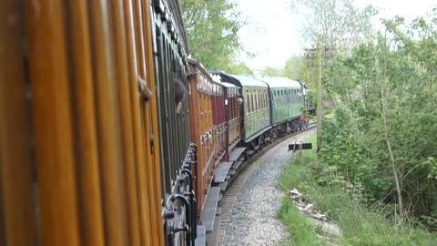 Steam Train Pulls Us Up Tenterden Bank, Kent UK 2023